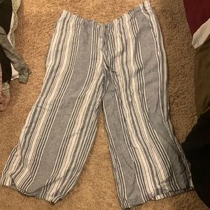 Striped dress pants size XL